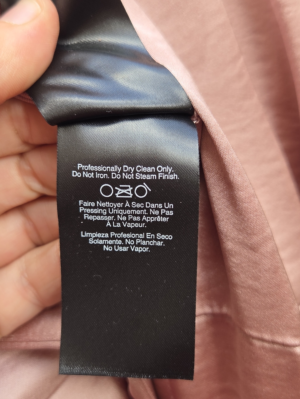 Donna Karan Dusty Rose Button-Front Belted Jumpsuit (12) - Picture 7 of 7